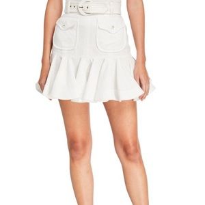 White Zimmermann safari linen miniskirt (size 1)